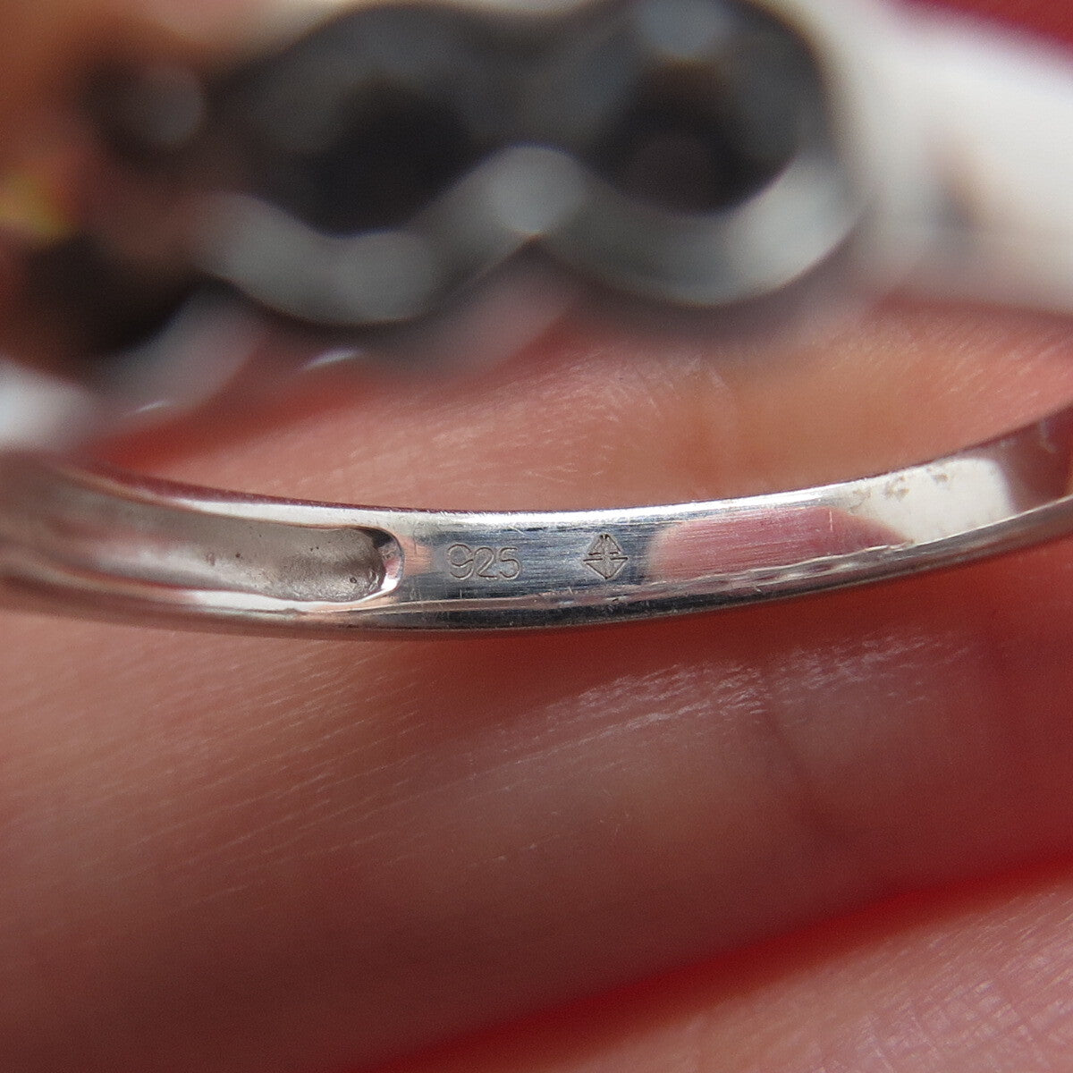 925 Sterling Silver Round-Cut C Z Half Eternity Band Ring Size 7