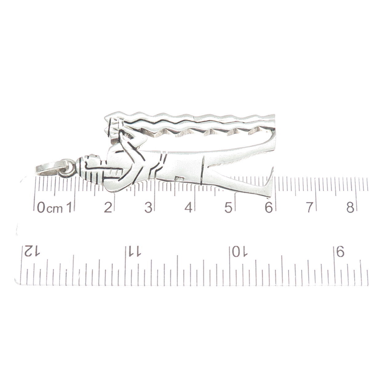 800 Silver Vintage Egyptian God Nu Pendant