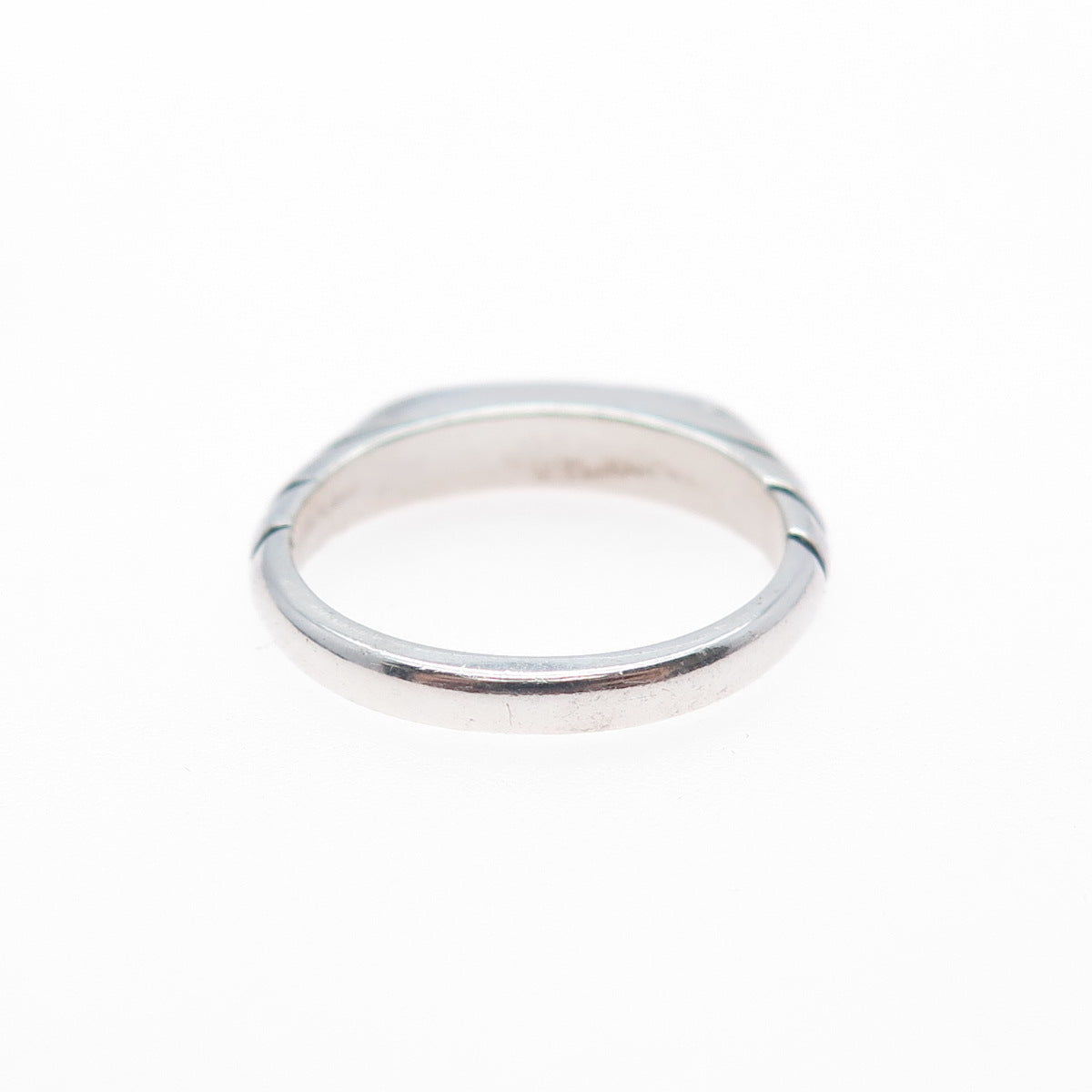 CAROLYN POLLACK Old Pawn 925 Sterling Silver Vintage Lapis Inlay Ring Size 5.25