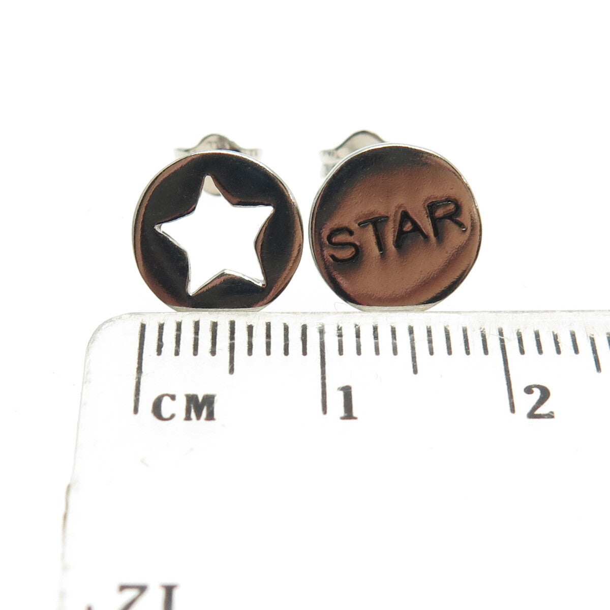 925 Sterling Silver Star Stud Earrings