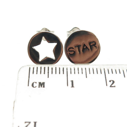 925 Sterling Silver Star Stud Earrings