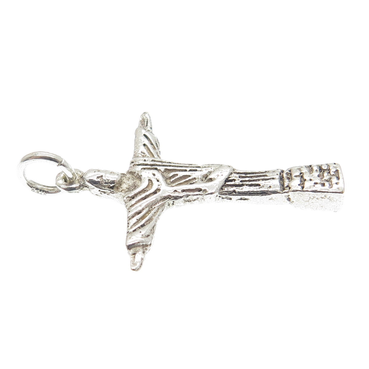 925 Sterling Silver Vintage Christ the Redeemer Rio de Janeiro Charm Pendant