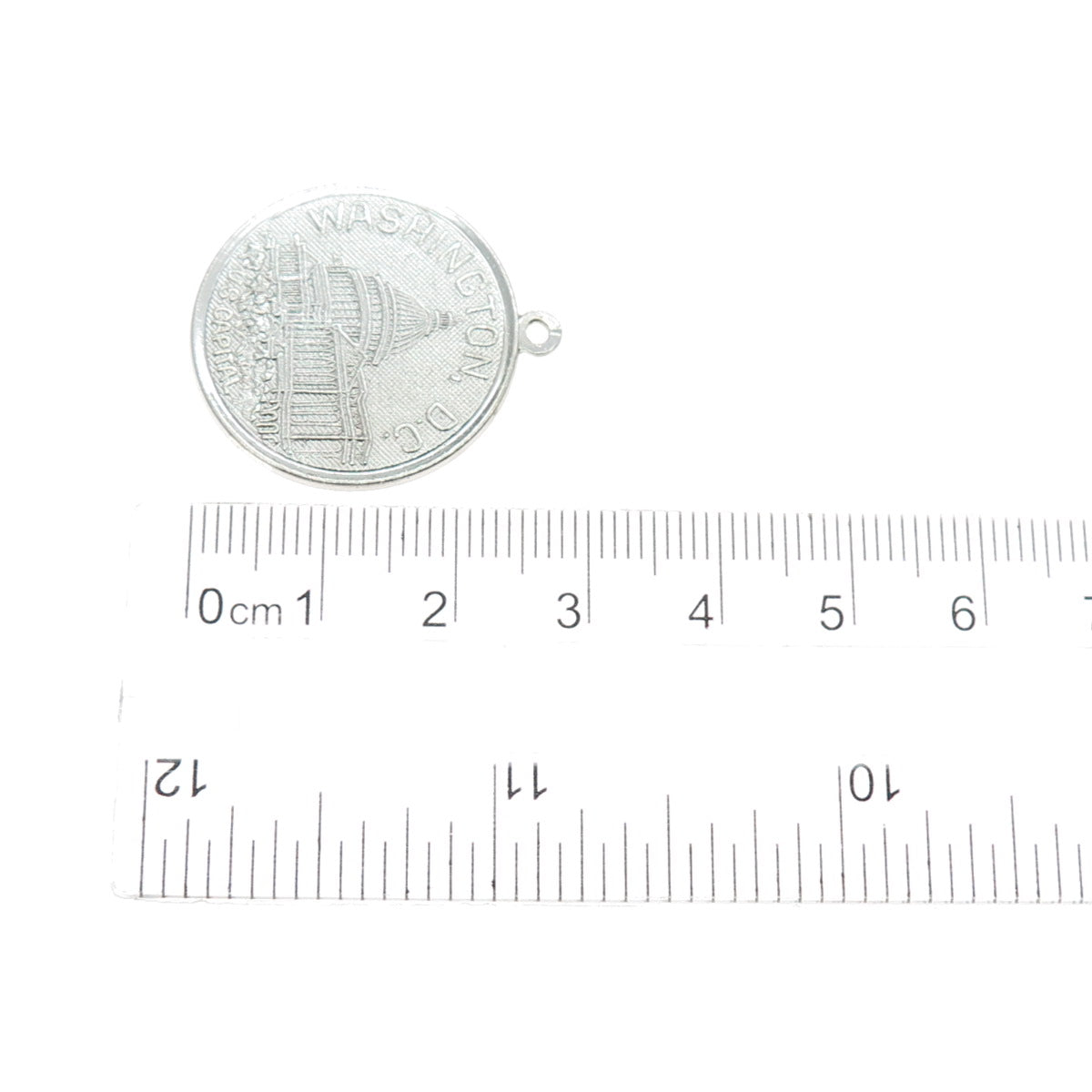 925 Sterling Silver Vintage US Capital Washington DC Charm Pendant