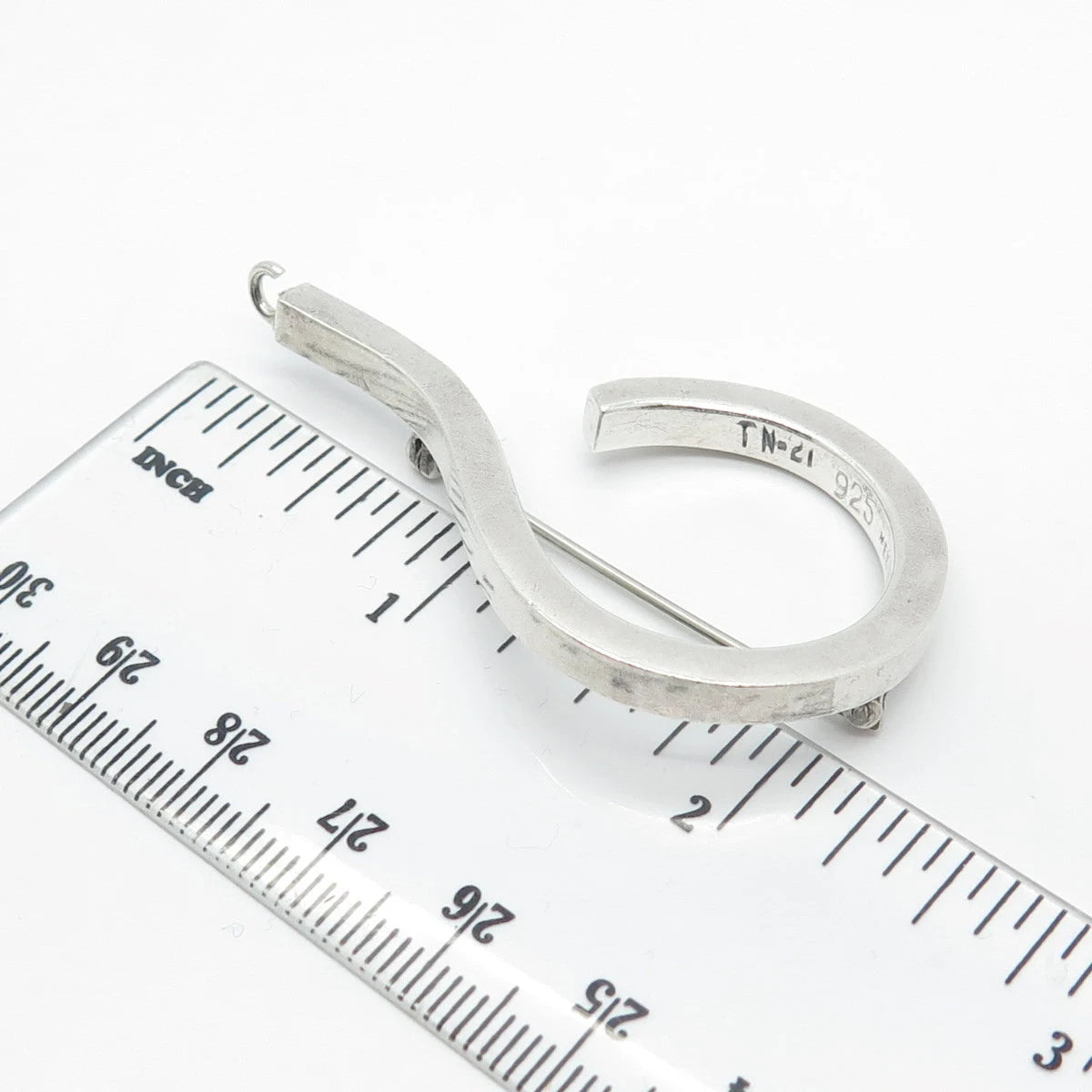 925 Sterling Silver Vintage Mexico Question Mark Pin Brooch