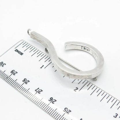 925 Sterling Silver Vintage Mexico Question Mark Pin Brooch