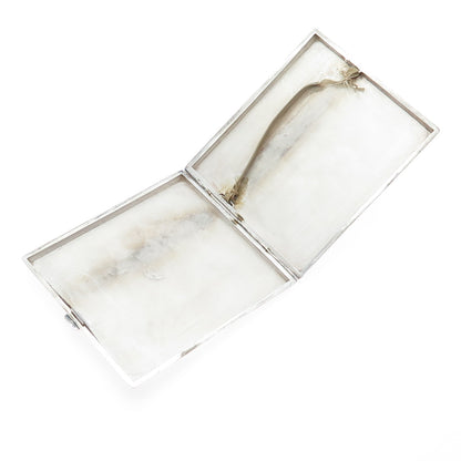 900 Silver Vintage Bolivia Tribal God Cigarette Case