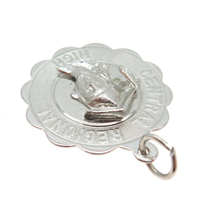 CREA 925 Sterling Silver Vintage Central Regional High School Charm Pendant