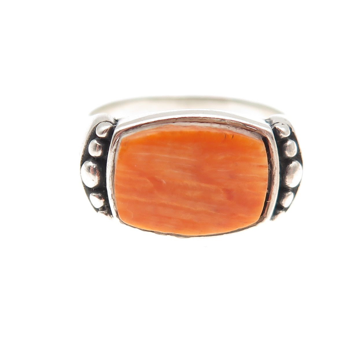 Waldeck 925 Sterling Silver Vintage Real Spiny Oyster Shell Ring Size 8.25