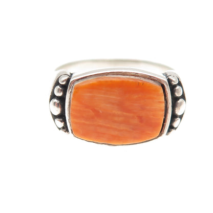 Waldeck 925 Sterling Silver Vintage Real Spiny Oyster Shell Ring Size 8.25