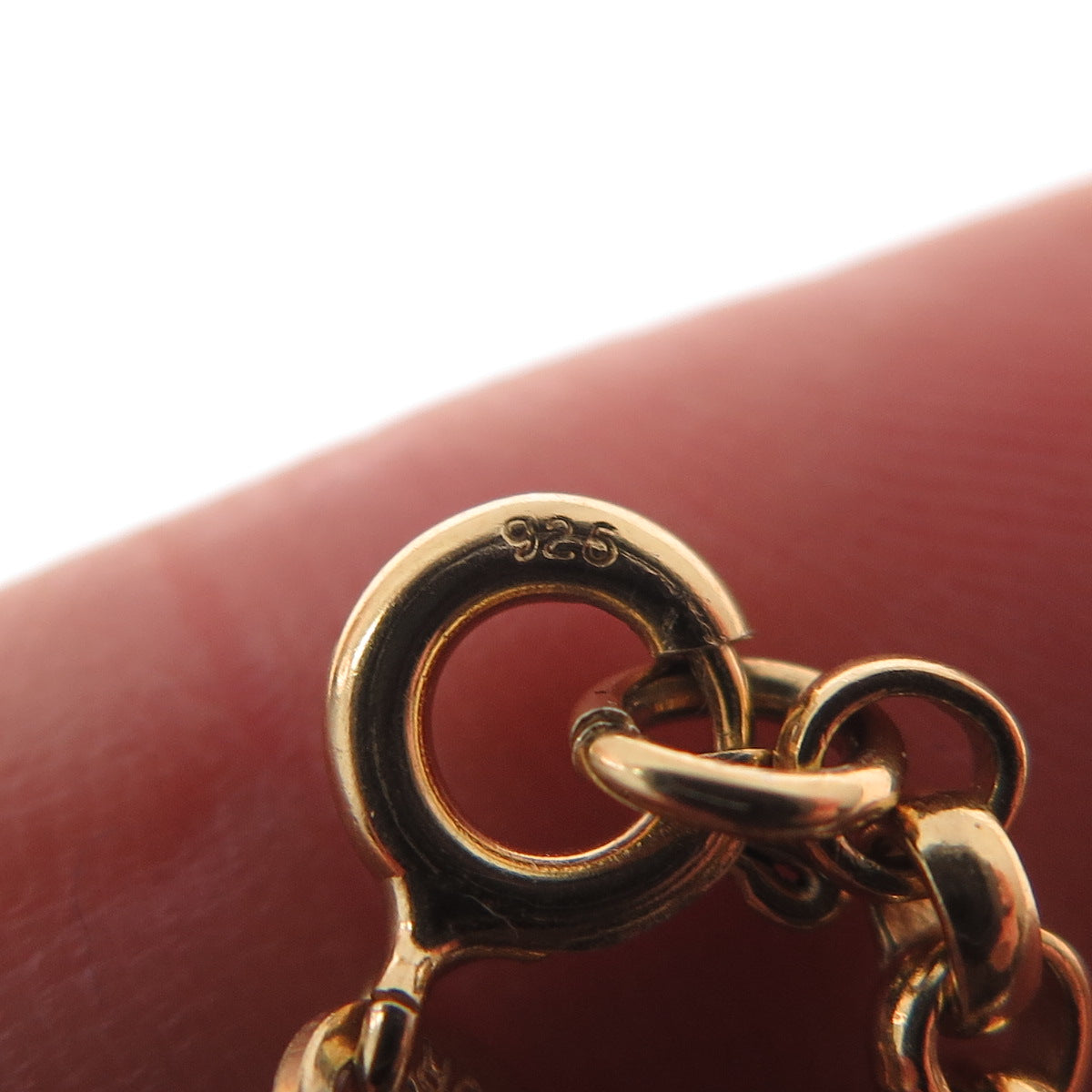 ITAOR 925 Sterling Silver Gold Plated Italy Spiga & Rolo Chain Necklace 16"