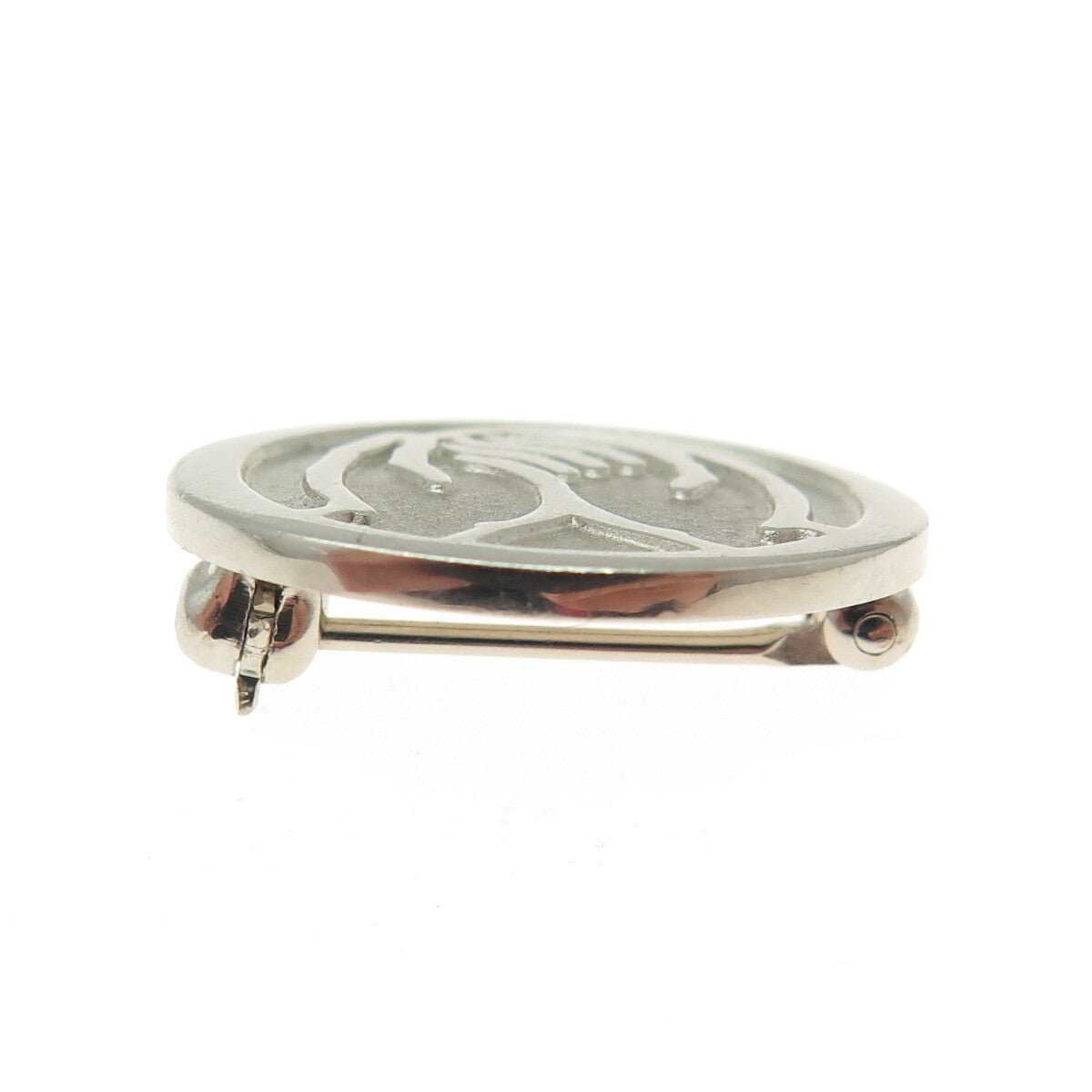 925 Sterling Silver Vintage Enamel Allstate Insurance Logo Pin Brooch