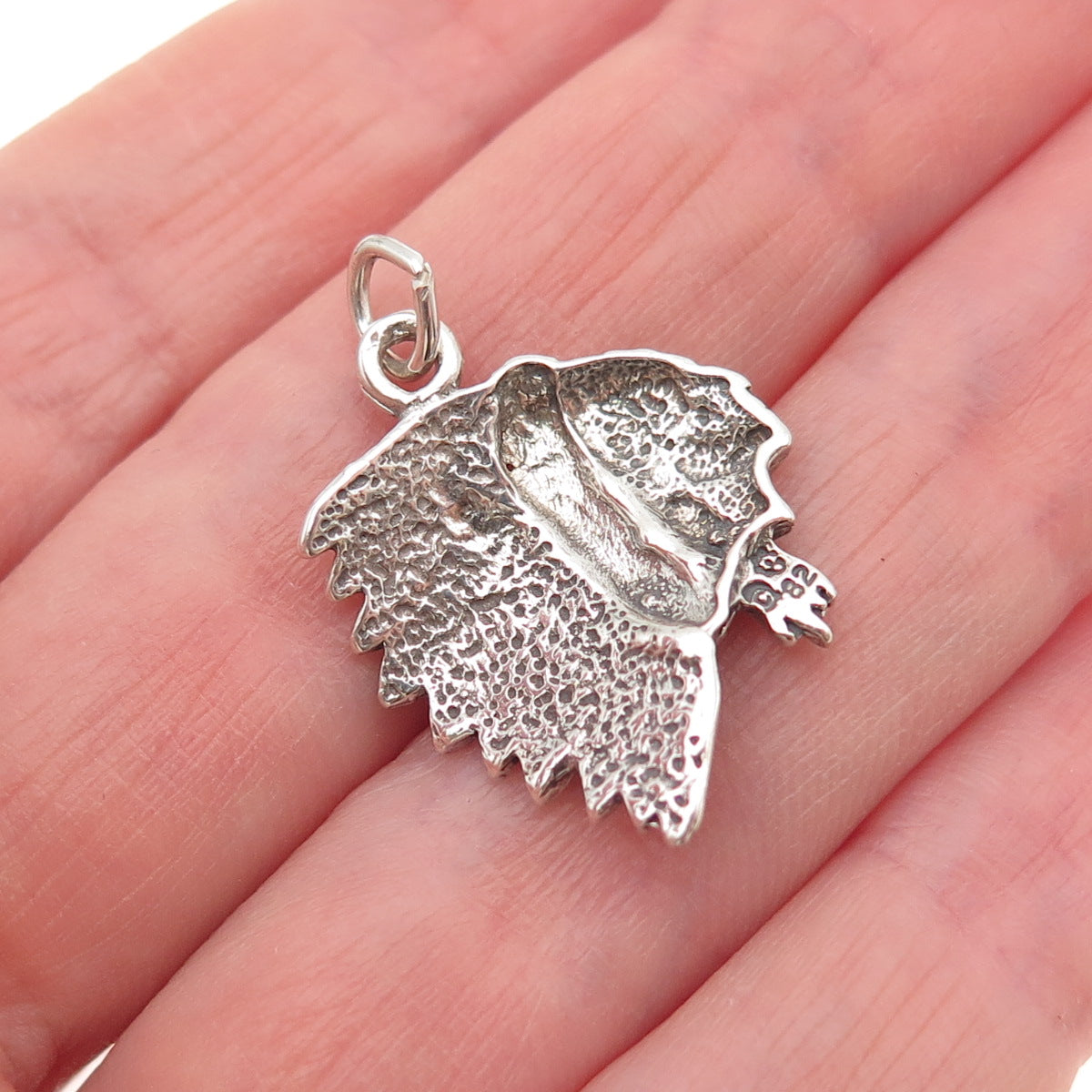 925 Sterling Silver Vintage 1982 Southwestern Indian Chief Mini Charm Pendant