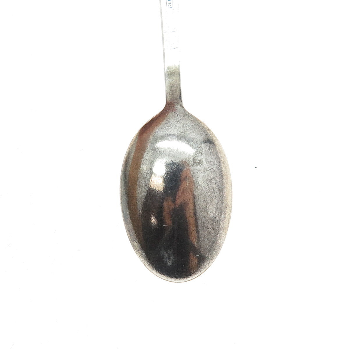 J. TOSTRUP 925 Sterling Silver Antique Art Deco Norway Enamel Coffee Spoon