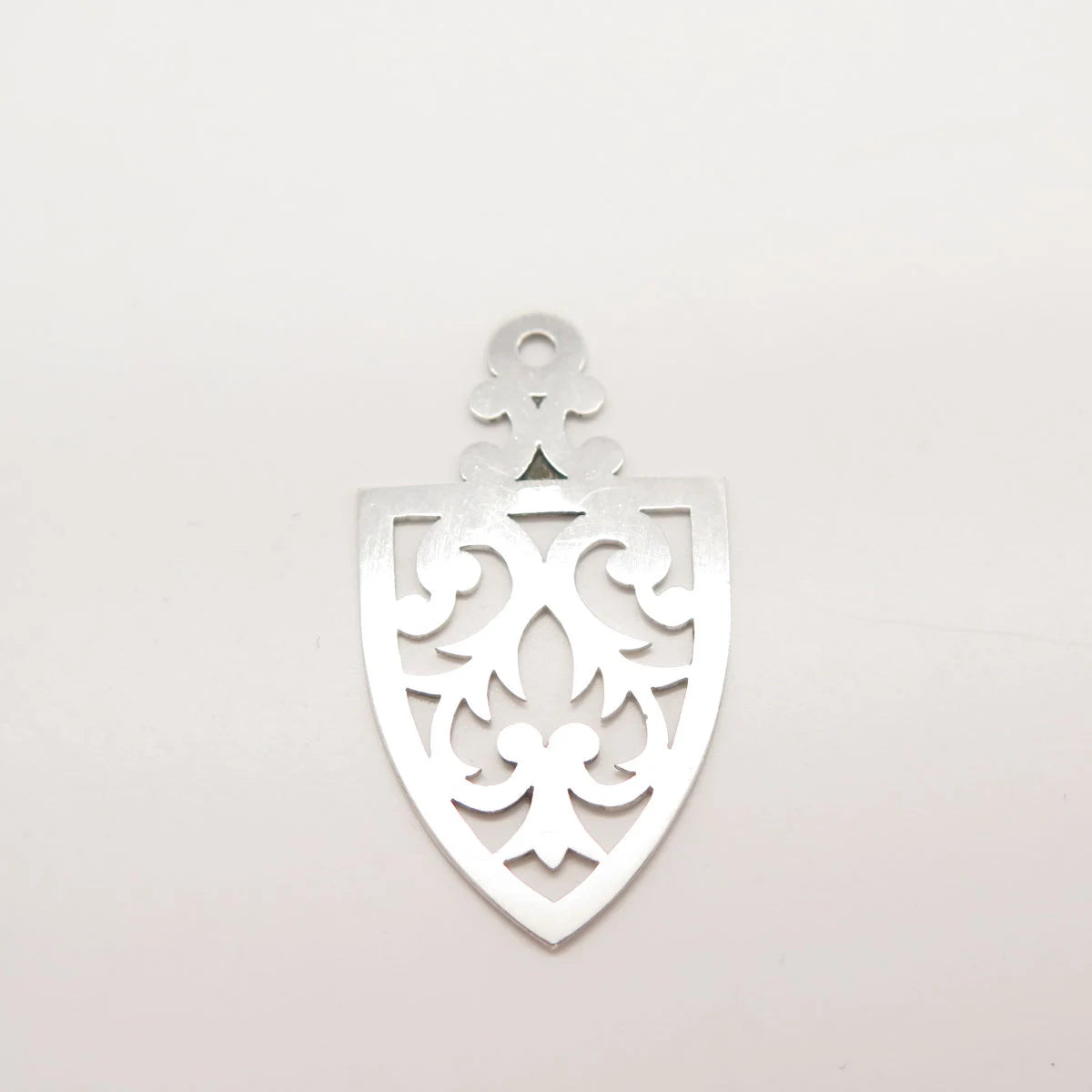 925 Sterling Silver Vintage Cutout Ornate Pendant