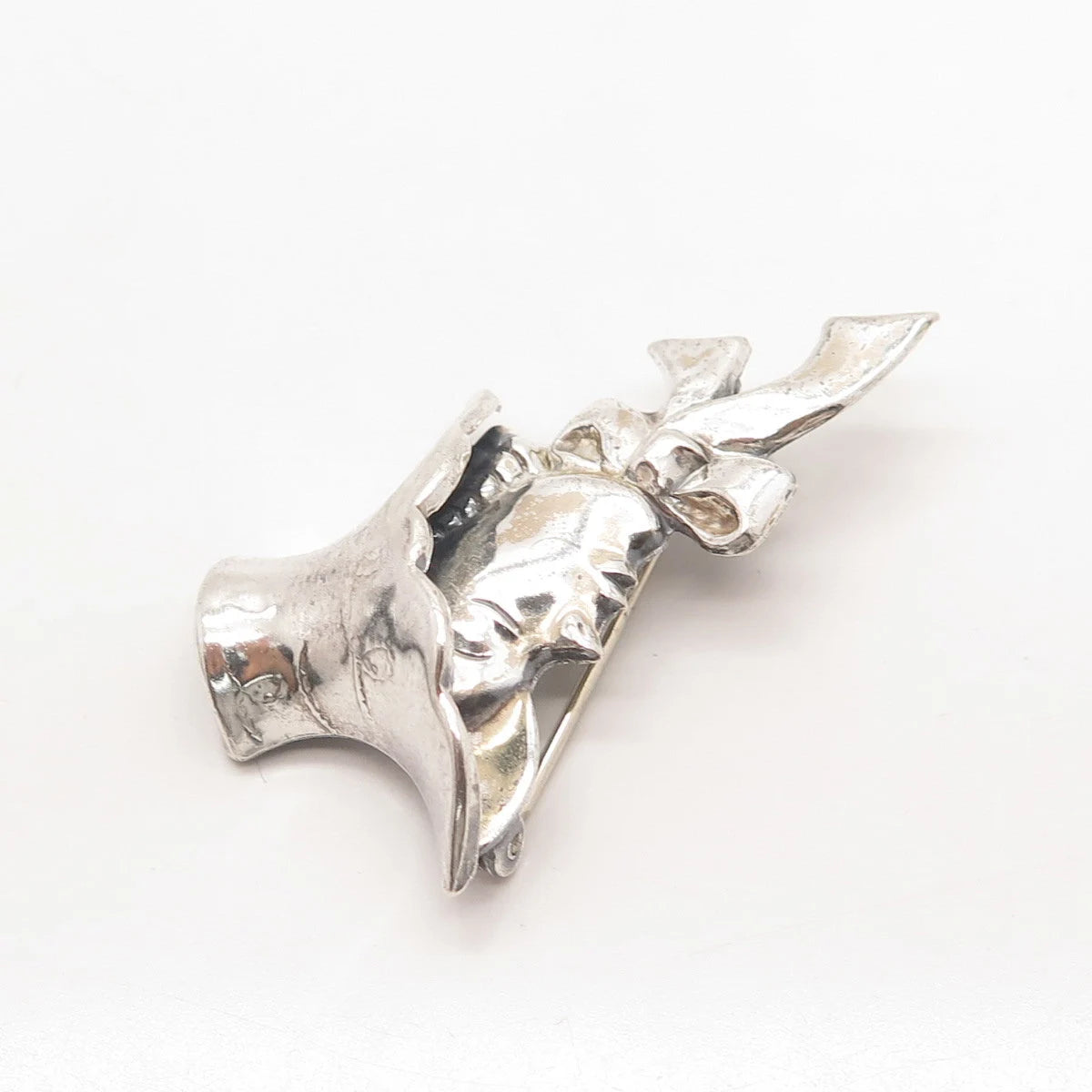 925 Sterling Silver Vintage Lang Lady in Hat Pin Brooch