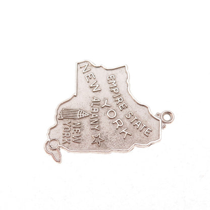 Griffith & Sons 925 Sterling Silver Vintage 1969 New York State Charm Pendant
