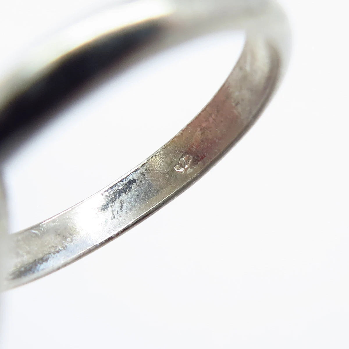 925 Sterling Silver Vintage Triple Interlocked Ring Size 6