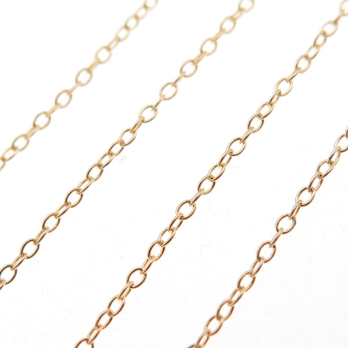 925 Sterling Silver Gold Plated Cable Chain Necklace 20"
