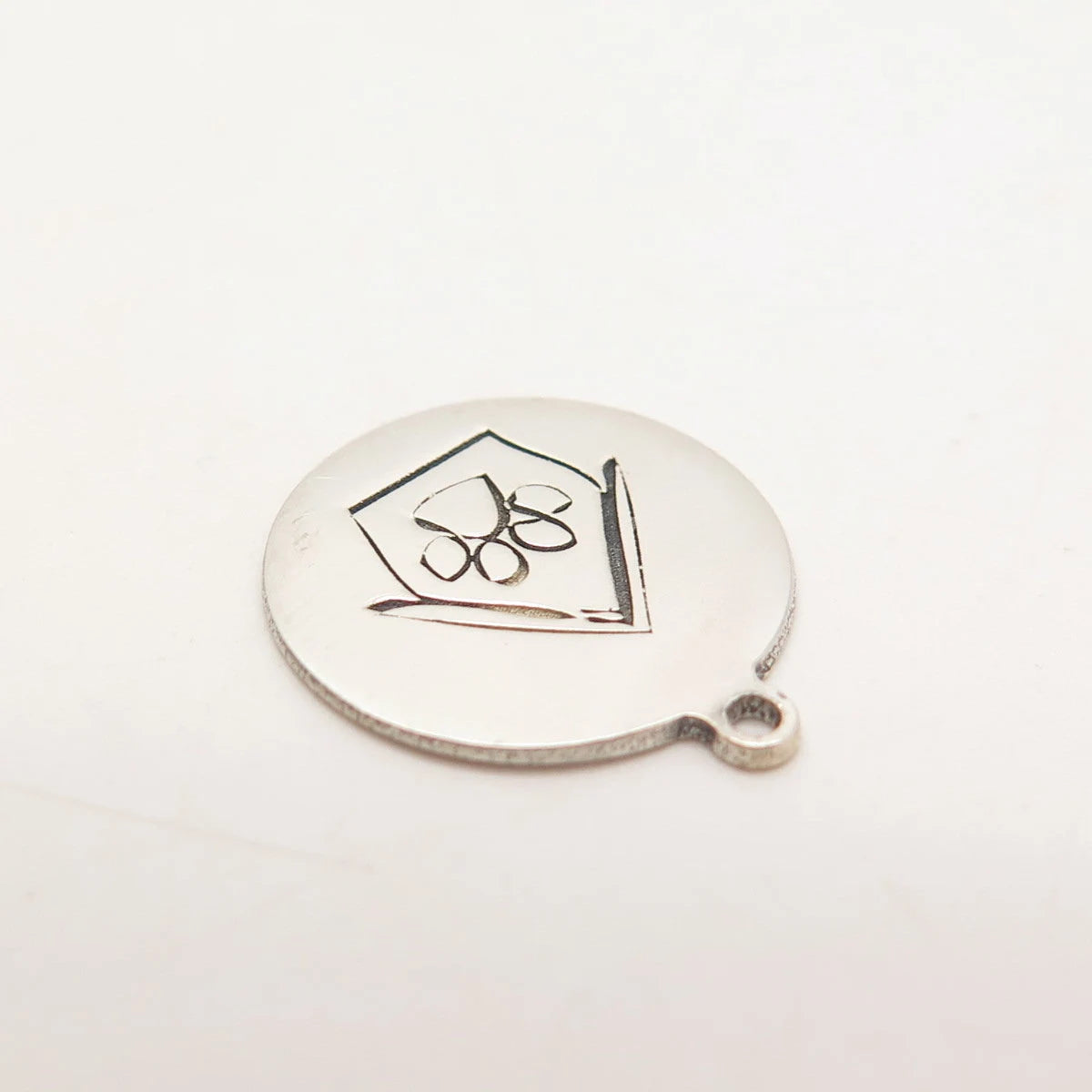 925 Sterling Silver USA Two In Town Dog House Charm Pendant