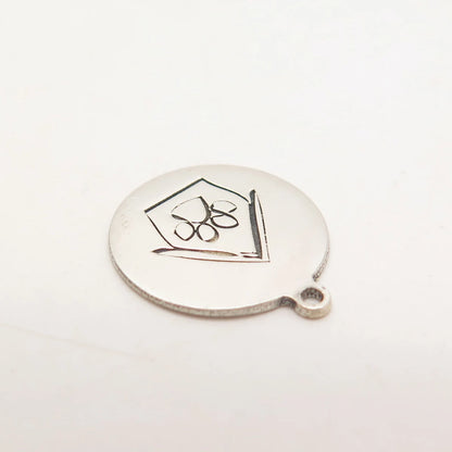 925 Sterling Silver USA Two In Town Dog House Charm Pendant