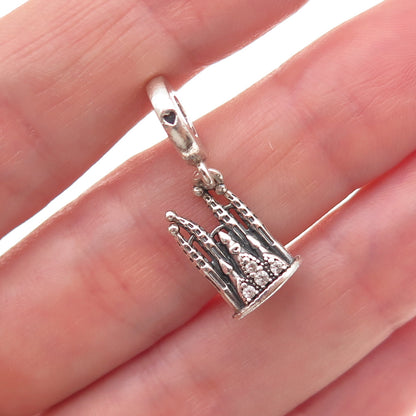 Pandora 925 Sterling Silver C Z Barcelona Sagrada Familia Dangle Charm