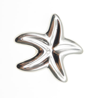 CNA PRANDA 925 Sterling Silver Vintage Starfish Pin Brooch