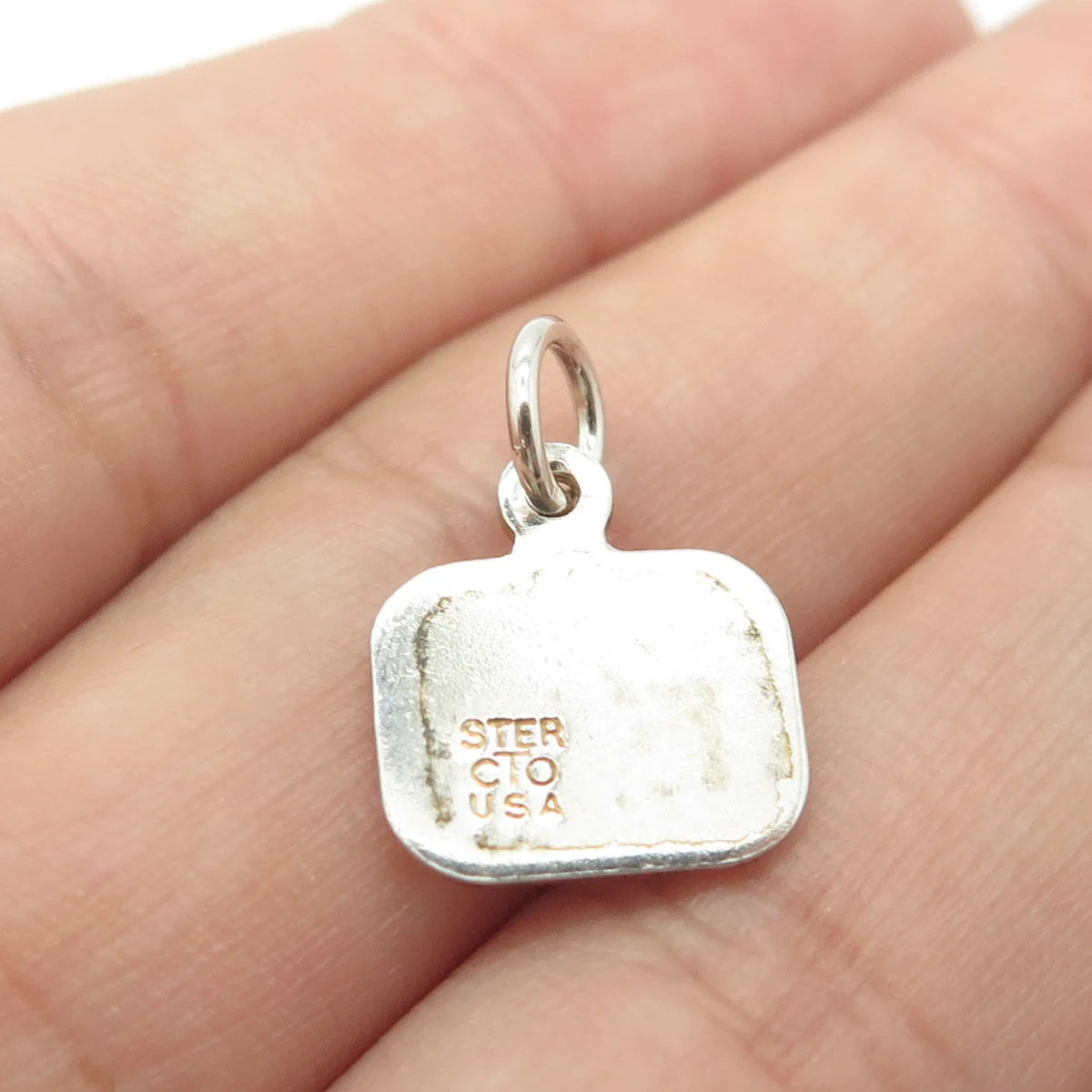 925 Sterling Silver Vintage USA cTo "Centra" Charm Pendant