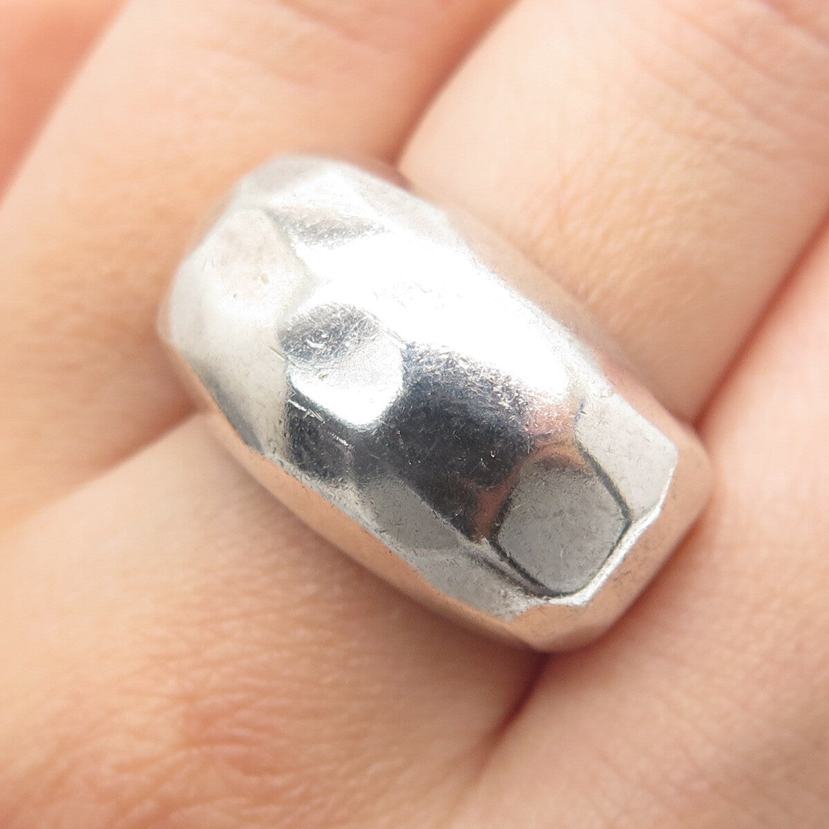 SILPADA 925 Sterling Silver Vintage Hammered Dome Ring Size 7.25