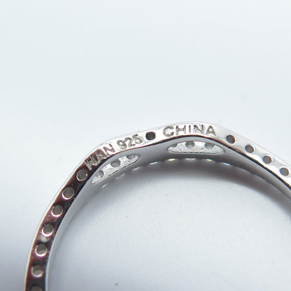 HAN 925 Sterling Silver Pave C Z Circle of Life Slide Pendant