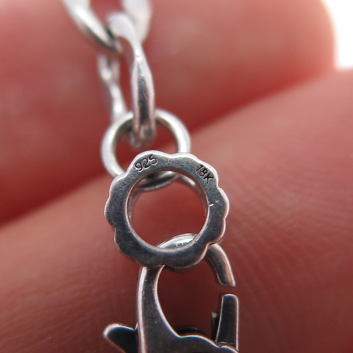 TACORI 18K Gold & 925 Sterling Silver Crescent Eclipse Chain Necklace 18"