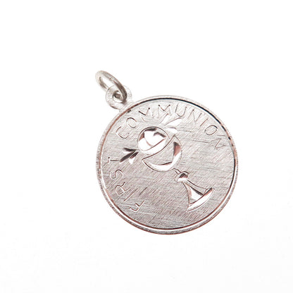 Griffith & Sons 925 Sterling Silver Vintage First Communion Mini Charm Pendant