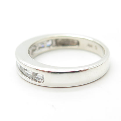 925 Sterling Silver C Z Ring Size 6.25
