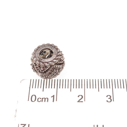 Judith Ripka 925 Sterling Silver Round-Cut C Z Slide Bead Charm