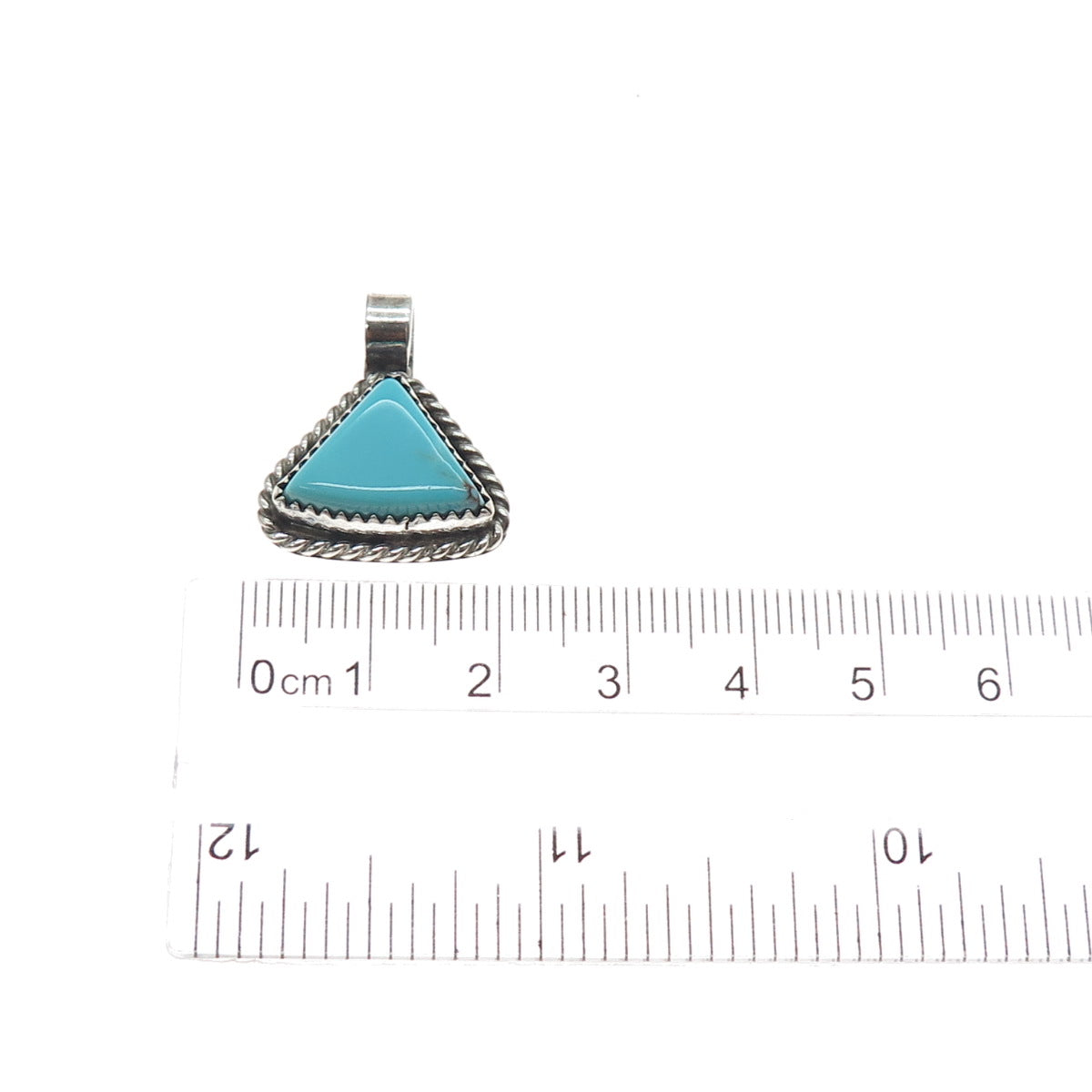 D. GUERRO Old Pawn 925 Sterling Silver Vintage Tyrone Turquoise Charm Pendant