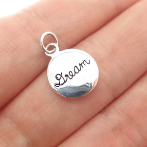 925 Sterling Silver Vintage Dream Minimalist Charm Pendant