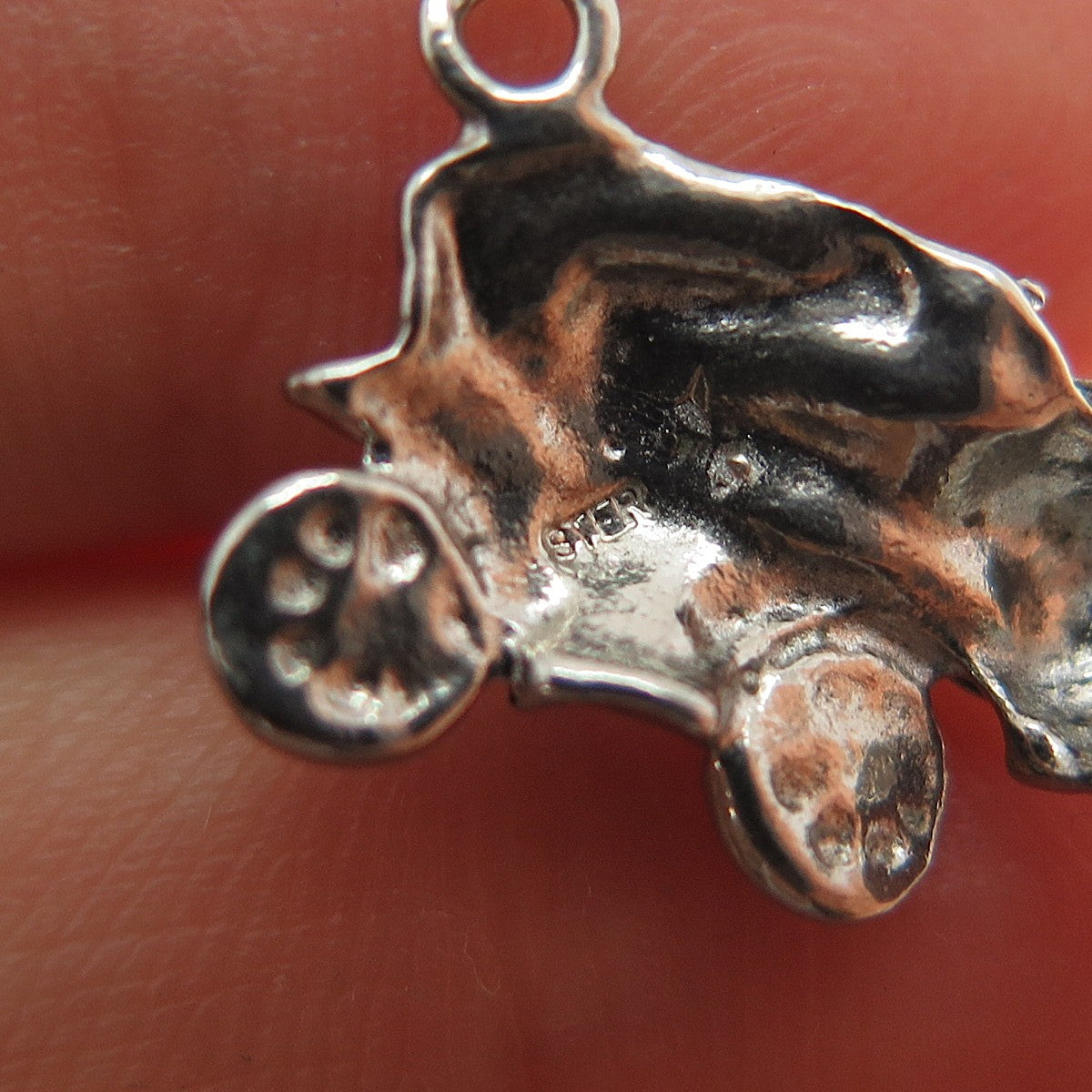 925 Sterling Silver Vintage Retro Car Minimalist Charm Pendant