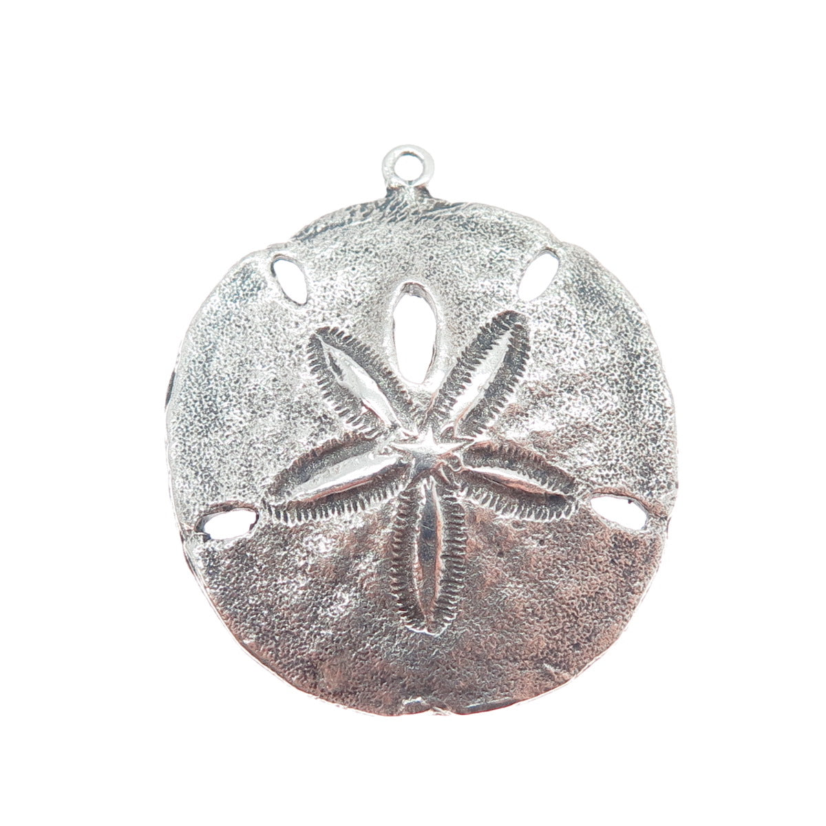 J & C FERRARA CO INC 925 Sterling Silver Vintage Sand Dollar Oxidized Pendant