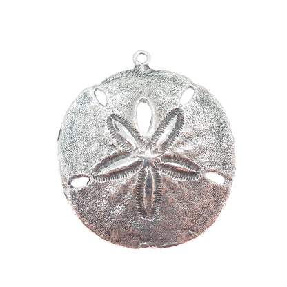 J & C FERRARA CO INC 925 Sterling Silver Vintage Sand Dollar Oxidized Pendant