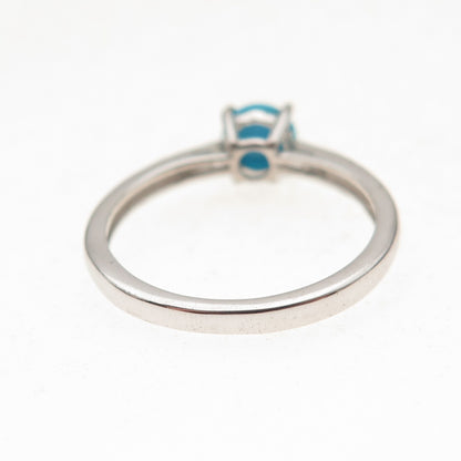 Chuck Clemency 925 Sterling Silver Real Sleeping Beauty Turquoise Ring Size 8