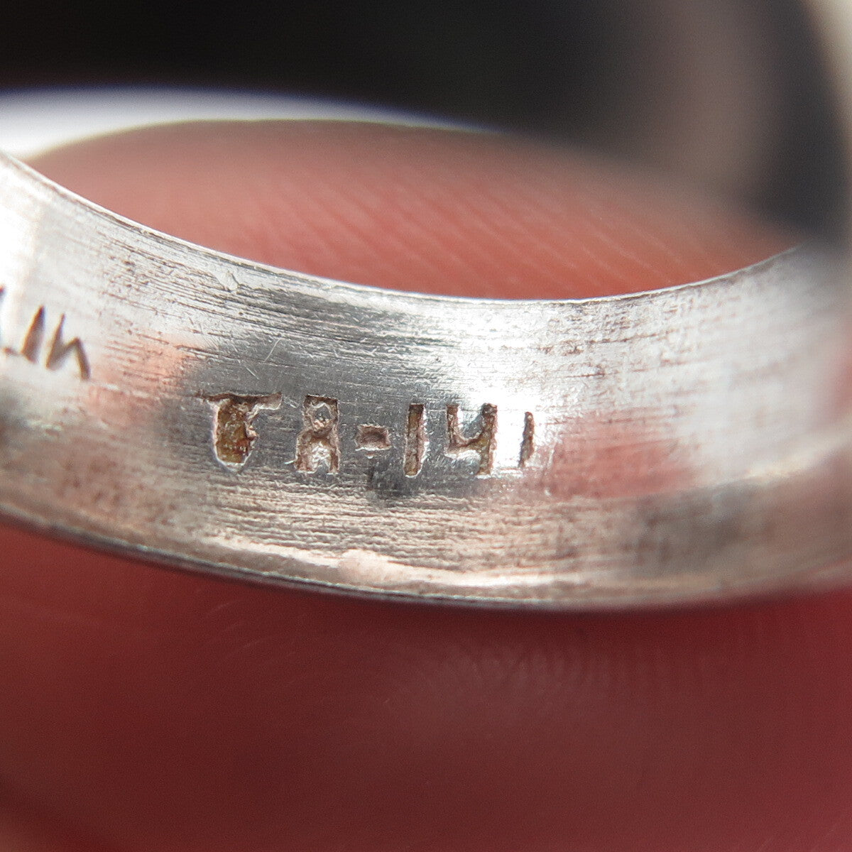 925 Sterling Silver Vintage Mexico Classic Wedding Band Ring Size 5.5