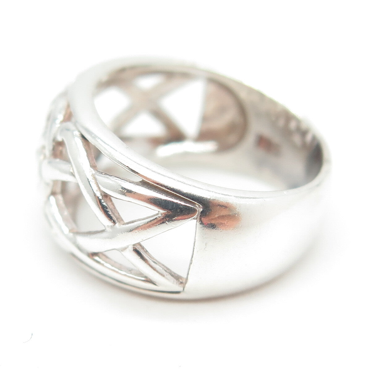 925 Sterling Silver Vintage Celtic Knot Ring Size 7
