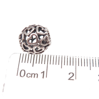 Pandora 925 Sterling Silver Open Your Heart Slide Bead Charm