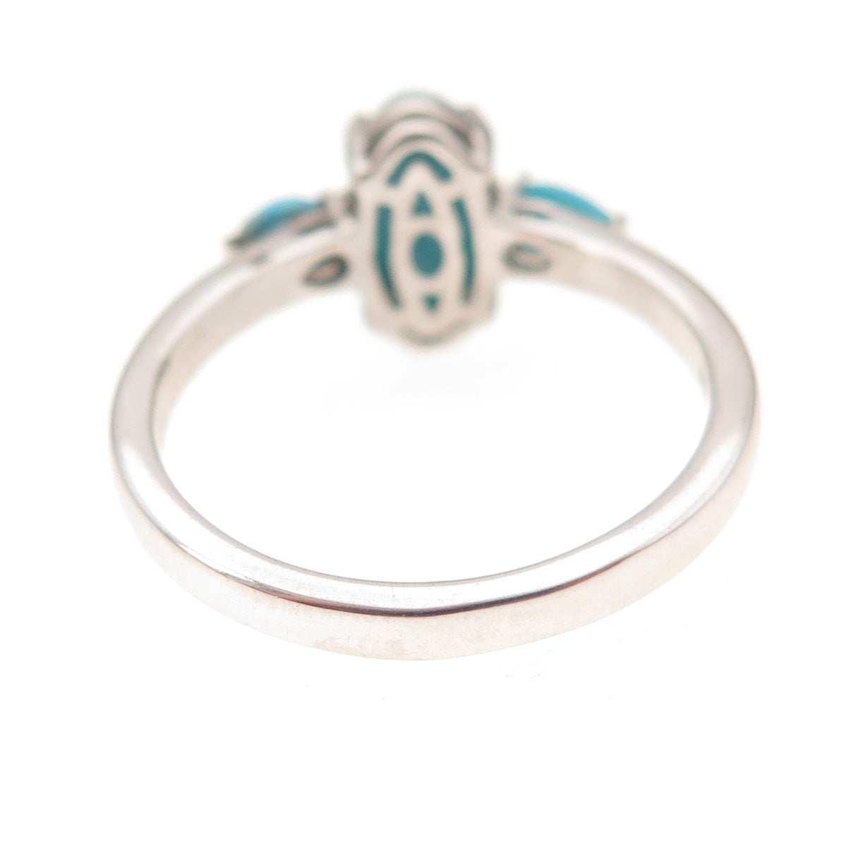 Chuck Clemency 925 Sterling Silver Real Sleeping Beauty Turquoise Ring Size 8