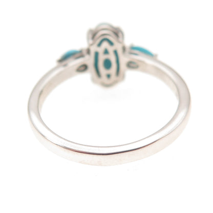Chuck Clemency 925 Sterling Silver Real Sleeping Beauty Turquoise Ring Size 8