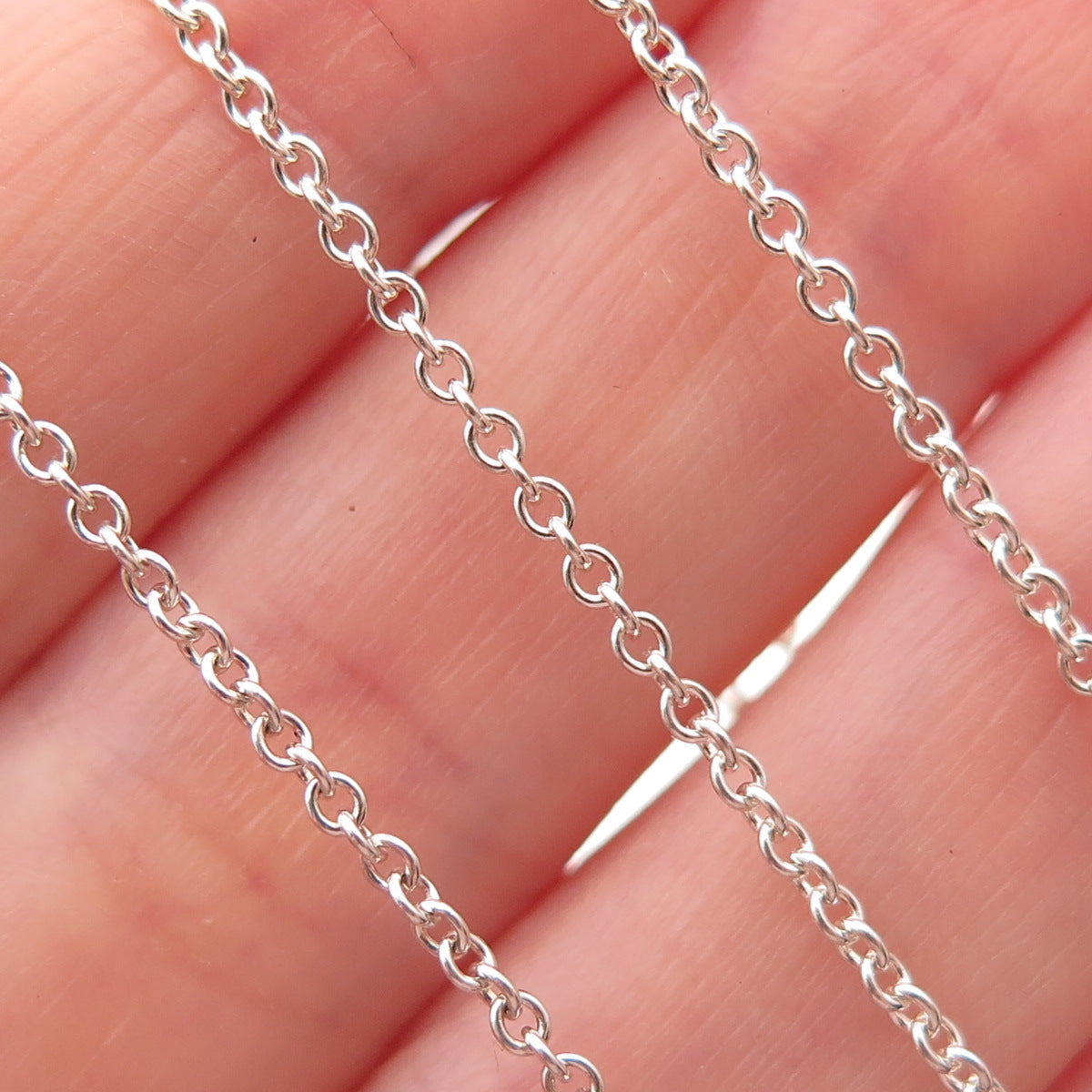 Tiffany & Co. Elsa Peretti 925 Sterling Silver Vintage Cable Chain Necklace 16"