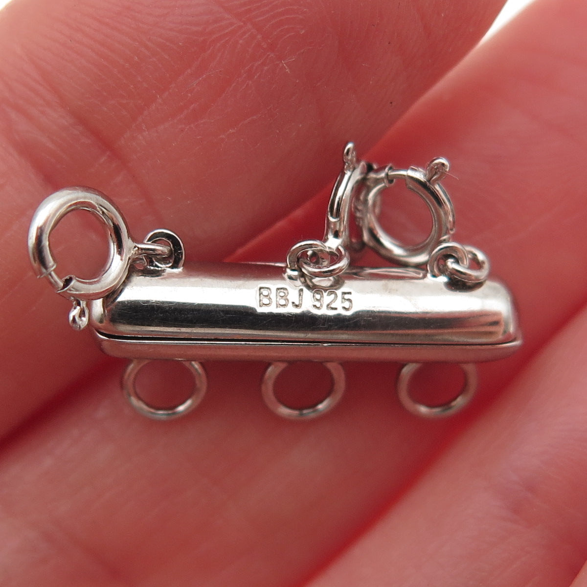 925 Sterling Silver Bracelet / Necklace Magnetic Bar Lock Clasp