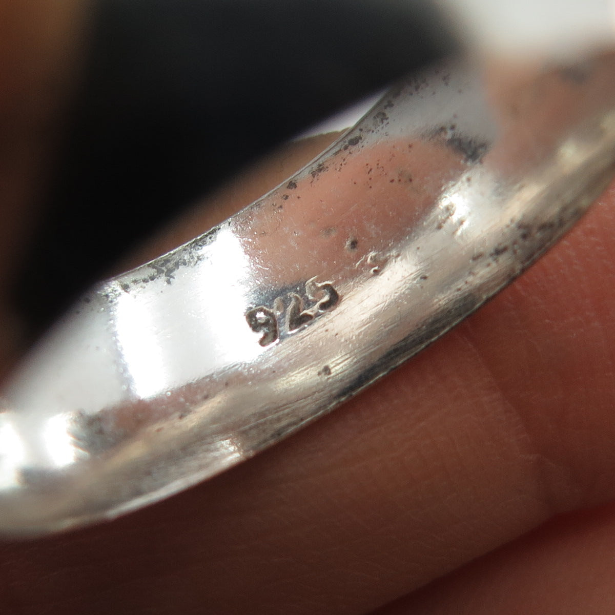 925 Sterling Silver Vintage Wedding Wide Band Ring Size 10.25