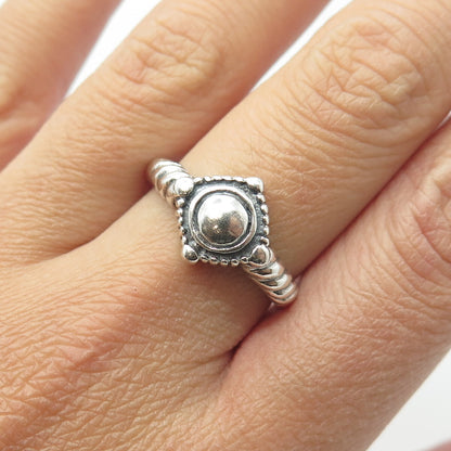 CHAPAL ZENRAY 925 Sterling Silver Vintage Cross Ring Size 9