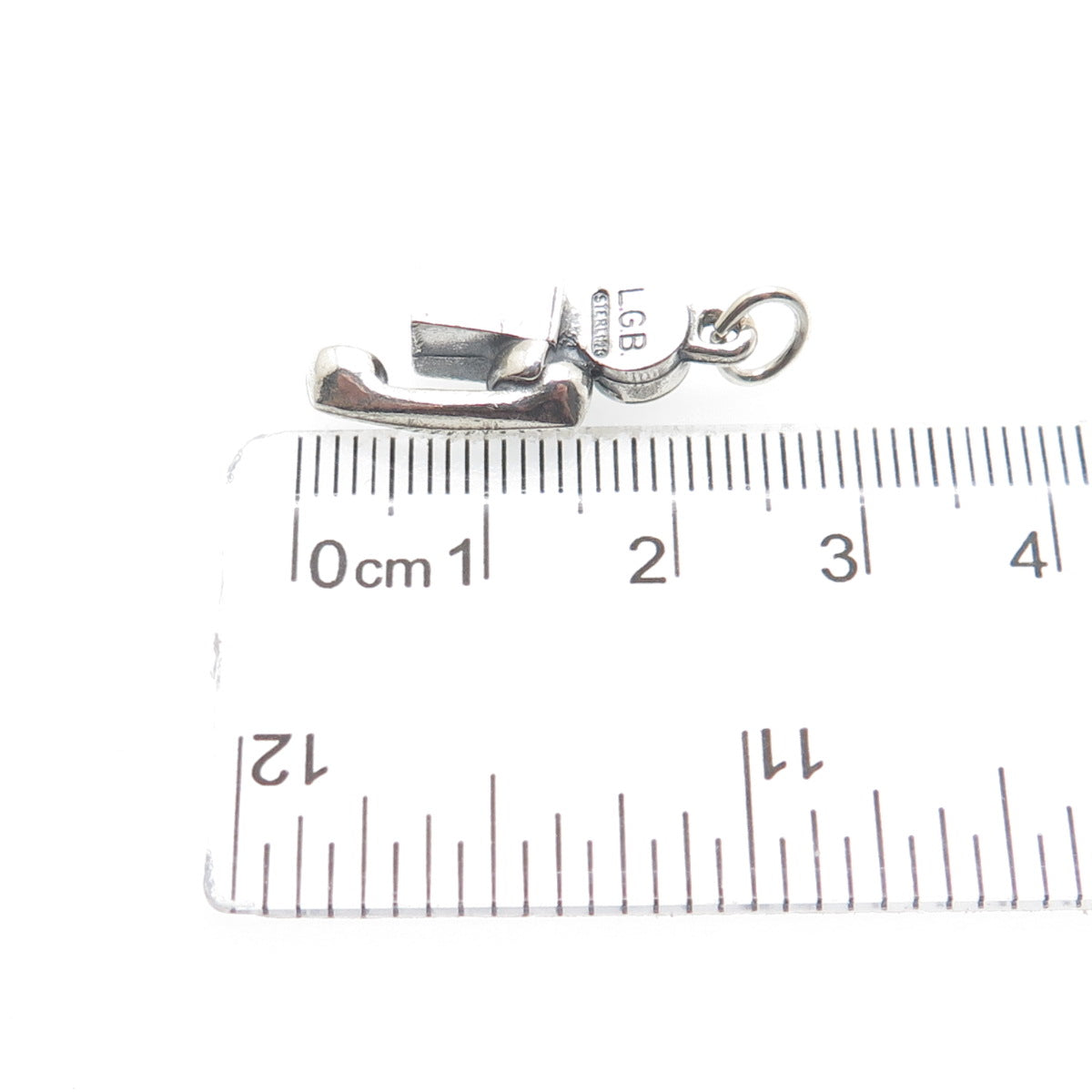 LGB BALFOUR Sterling Silver Vintage Rotary Pay Phone Minimalist Charm Pendant