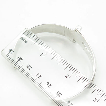 925 Sterling Silver Vintage Jeanette Walker Jewellery Artisan Cuff Bracelet 7.5"